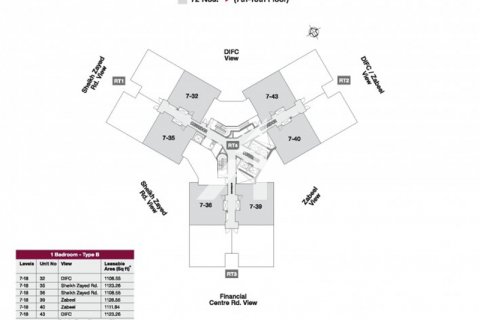 Lakás itt: DIFC, Dubai, EAE, 1 hálószoba, 103.3 m², azonosító: 637980 - fénykép 16