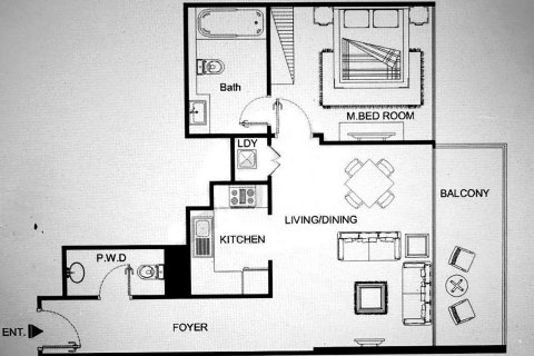 آپارتمان برای اجاره در Downtown Dubai (Downtown Burj Dubai)، Dubai، امارات متحده عربی 1 خوابه ، 80.45028188 متر مربع ، شماره 700518 - تصویر 13