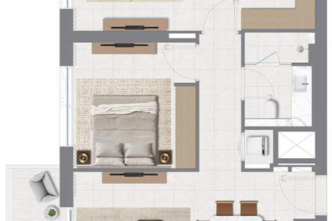Apartment sa Dubai South (Dubai World Central), Dubai, UAE 1 silid-tulugan, 67 sq.m. № 728481 - larawan 12