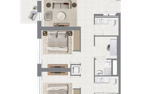 Apartment sa Dubai South (Dubai World Central), Dubai, UAE 1 silid-tulugan, 67 sq.m. № 728481 - larawan 13