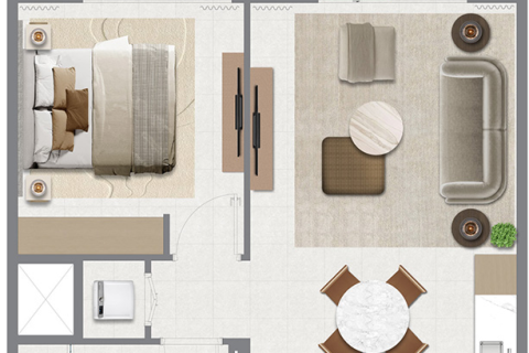 Apartment sa Dubai South (Dubai World Central), Dubai, UAE 1 silid-tulugan, 67 sq.m. № 728481 - larawan 11