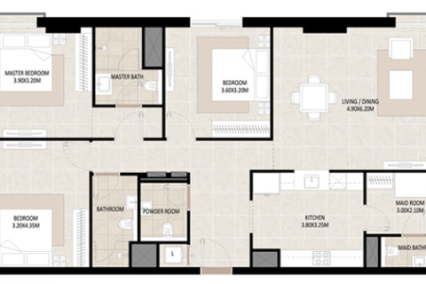 Apartment til salg i Town Square, Dubai, UAE 1 soveværelse, 59 kvm № 728480 - foto 10