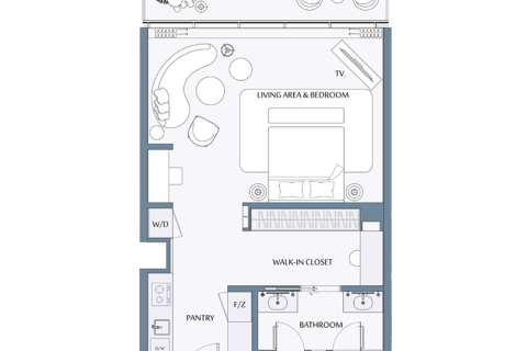 Пәтер Mina Al Arab, Рас-эль-Хайма, БАӘ-да 1 жатын бөлме, 73 м² № 689961 - фото 10