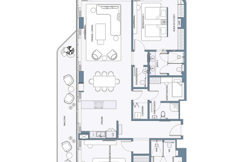 Пәтер Mina Al Arab, Рас-эль-Хайма, БАӘ-да 1 жатын бөлме, 73 м² № 689961 - фото 13