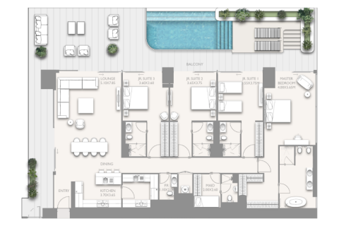 Apartamento para venda em Downtown Dubai (Downtown Burj Dubai), Dubai, EAU 1 quarto, 104 m2 № 689963 - foto 11