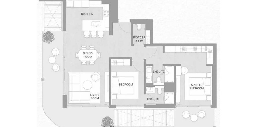 Appartement in Dubai, VAE 2 slaapkamers, 125.7 vr.m. nr 722053