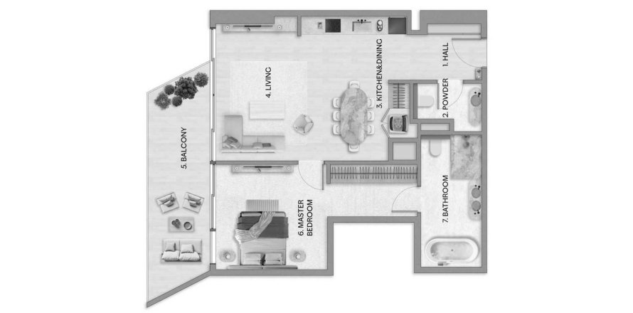 Appartement à Al Reem Island, Abu Dhabi, EAU: 1 chambre, 87 m2 № 688122
