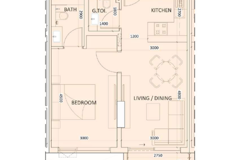 Müüa korter asukohaga Dubai, AÜE: 1 magamistoaga, 54 m² Nr 690117 - pilt 4