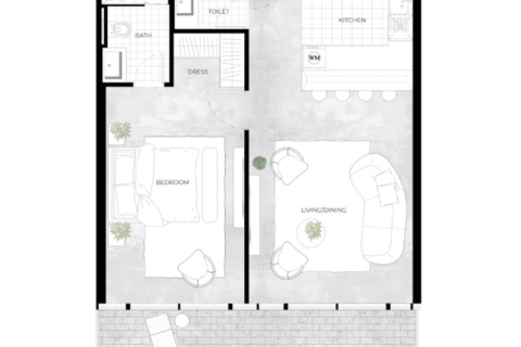 شقة للبيع في Al Furjan، دبي، الإمارات العربية المتحدة 1 غرفة نوم ، 172 متر مربع ، رقم 690119 - صورة 5