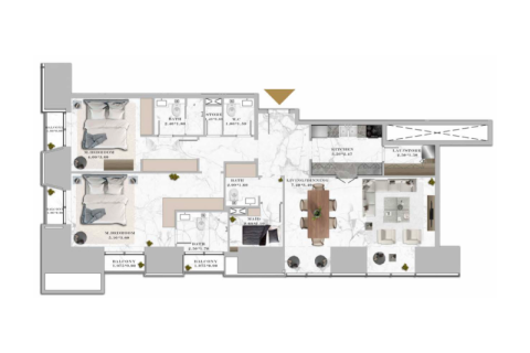 منزل ذو طابقين للبيع في مرسى دبي، دبي، الإمارات العربية المتحدة 1 غرفة نوم ، 81 متر مربع ، رقم 690118 - صورة 8