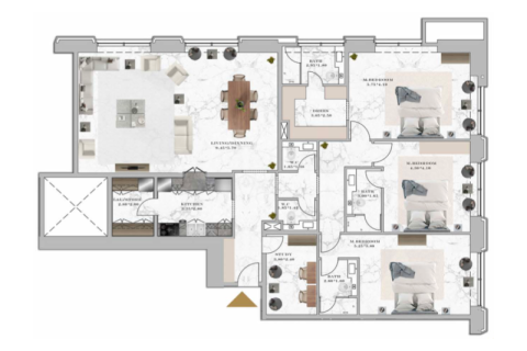 منزل ذو طابقين للبيع في مرسى دبي، دبي، الإمارات العربية المتحدة 1 غرفة نوم ، 81 متر مربع ، رقم 690118 - صورة 9