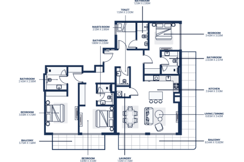 Apartamento para venda em Dubai Healthcare City, Dubai, EAU 1 quarto, 31 m2 № 690094 - foto 7