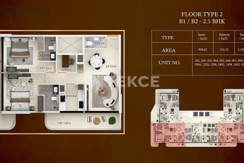 Dubai, संयुक्त अरब अमीरात में अपार्टमेंट, 2 बेडरूम, 126 वर्ग मीटर, संख्या 707704 - फ़ोटो 17