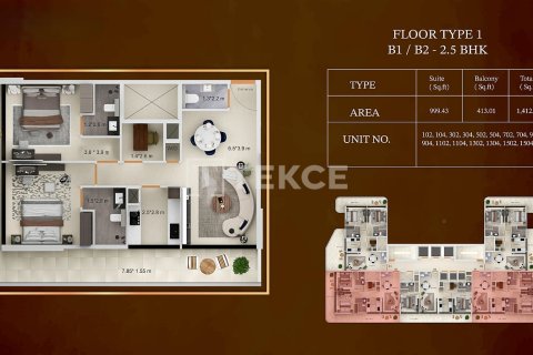 Apartamento en venta en Dubai, EAU 3 dormitorios, 166 m2 № 707705 - foto 18