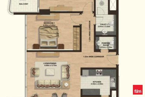 Apartemen di Dubai, UEA 2 kamar tidur, 151.9 m2 nomor 640352 - foto 19