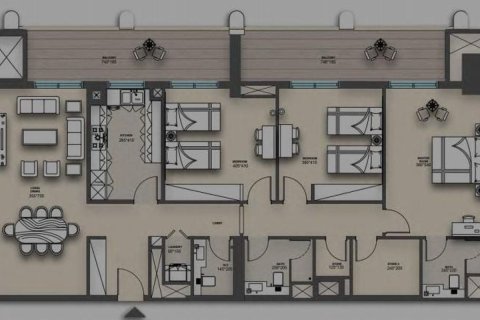 Huoneisto Al Furjan, Dubai, Arabiemiraatit 3 makuuhuonetta, 170 m2 № 717935 - kuva 13