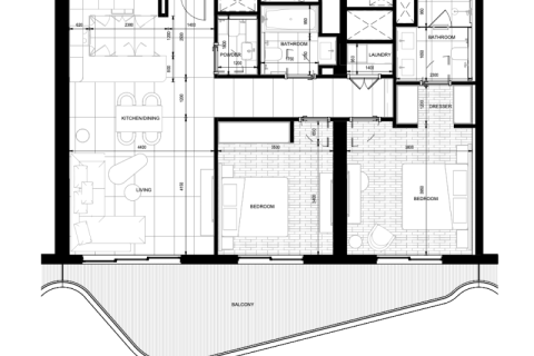 Apartman u Al Marjan Island, Ras Al Khaimah, UAE 1 spavaća soba, 94 m2 Br. 689988 - fotografija 6