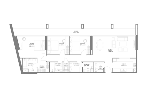 Apartmán v Aljada, Sharjah, SAE 1 spálňa, 97 m2 č. 689985 - Fotografia 7