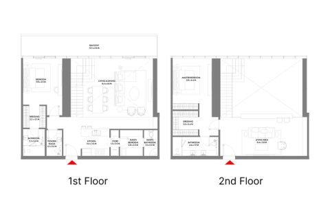 Пәтер Dubai Harbour, Дубай, БАӘ-да 1 жатын бөлме, 101 м² № 689984 - фото 10