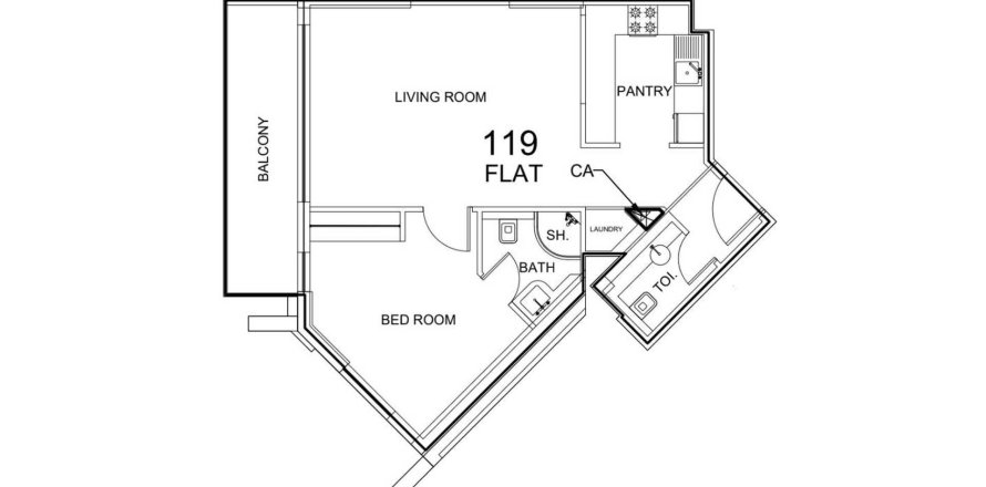 Квартира в Glorious Central Residences в Al Warsan, Дубай, ОАЕ 2 кімнати, 69.06м2 № 647584