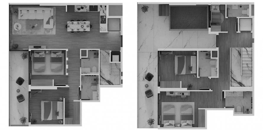 Квартира в Bab Al Qasr Canal View Residence 22 в Al Raha Beach, Абу-Даби, ОАЕ 5 кімнат, 151.8м2 № 636800