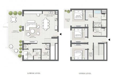 Apartemen di SEASCAPE di Dubai, UEA 3 kamar tidur, 243 m2 nomor 637243 - foto 8