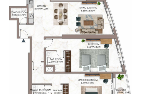 Apartament de vânzare în Ajman, EAU 1 dormitor, 101 mp.  №690125 - poză 4