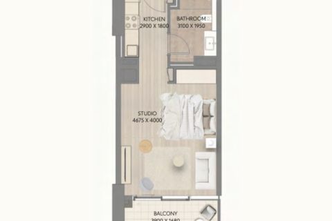 Müüa korter asukohaga Ras Al Khaimah, AÜE: 1 toaline, 36 m² Nr 690129 - pilt 5