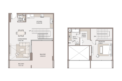 Dubai, संयुक्त अरब अमीरात में अपार्टमेंट, 1 बेडरूम, 98 वर्ग मीटर, संख्या 690127 - फ़ोटो 8