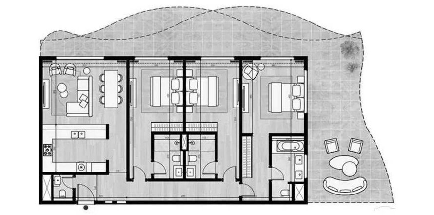 Byt v Miraggio v Al Marjan Island, Ras Al Khaimah, SAE 2 ložnice, 201.13 m² Č.: 720645