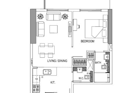 Apartmen di Jumeirah Village Circle, Dubai, UAE 1 bilik, 103 meter persegi № 732471 - foto 7