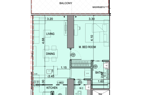 Appartement te koop in Jumeirah Village Circle, Dubai, VAE 1 slaapkamer, 58 vr.m., nr 732473 - foto 5