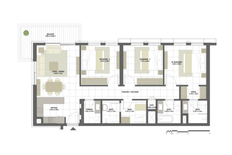 Lakás itt: Maryam Island, Sharjah, EAE, 1 szoba, azonosító: 732472 - fénykép 7