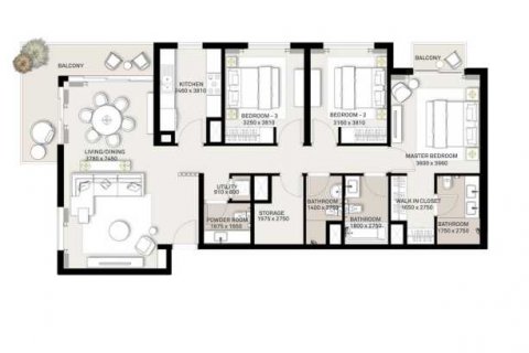 Apartment in PARK RIDGE in Dubai Hills Estate, UAE 3 bedrooms, 147 sq.m. № 637134 - photo 5
