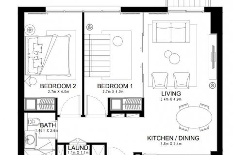 Apartman u GOLFVILLE u gradu Dubai Hills Estate, UAE 2 spavaće sobe, 69 m2 Br. 637138 - Slika 4