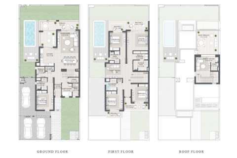 Vila v The Valley, Dubai, SAE 3 ložnice, 318 m² Č.: 689855 - fotografie 14