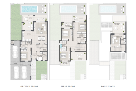 Vila v The Valley, Dubai, SAE 3 ložnice, 318 m² Č.: 689855 - fotografie 12