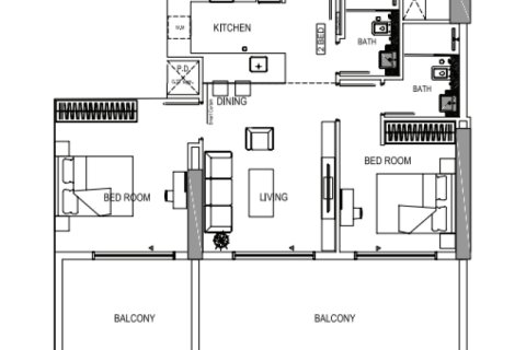 شقة للبيع في Al Jaddaf، دبي، الإمارات العربية المتحدة 1 غرفة نوم ، رقم 689853 - صورة 6