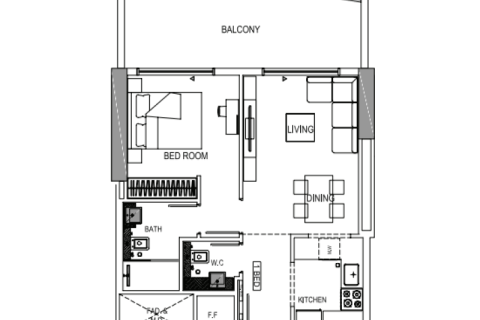شقة للبيع في Al Jaddaf، دبي، الإمارات العربية المتحدة 1 غرفة نوم ، رقم 689853 - صورة 5