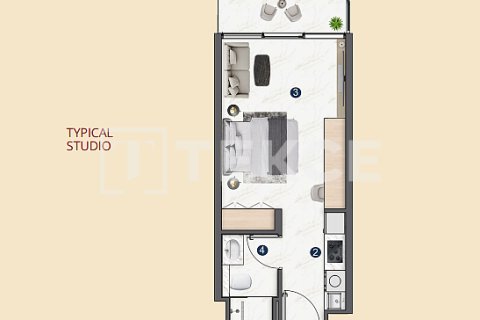 Byt v Jumeirah Village Triangle, Dubai, SAE 1 pokoj, 39 m² Č.: 730817 - fotografie 26