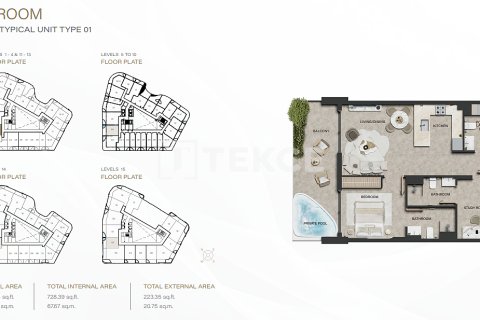 Appartamento in vendita a Dubai Land, Dubai, EAU 1 camera da letto, 73 mq. № 730818 - foto 23