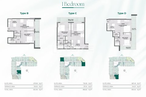 Lägenhet till försäljning i Dubai, UAE 1 rum, 42 kvm Nr. 730819 - fotografi 20