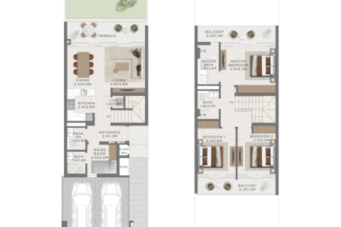 The Valley、Dubai、UAE にあるヴィラ販売中 199 m2、No689835 - 写真 8