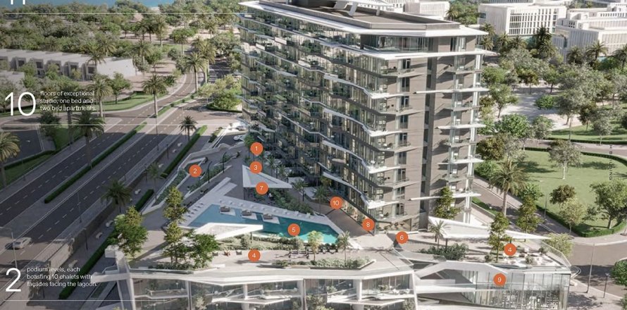 Appartement à Ras Al Khaimah, EAU: 1 chambre, 59 m2 № 734808