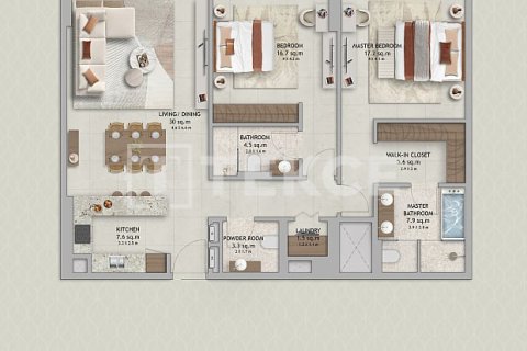 Duplex di Dubai, UEA 2 kamar tidur, 231 m2 nomor 719019 - foto 18