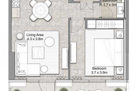 Dubai Hills Estate, UAE의 판매용 아파트 침실 1개, 82제곱미터 번호 637144 - 사진 4