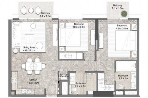 Dubai Hills Estate, Dubai, BAE’de satılık daire 2 yatak odası, 103 m&sup2; No 637143 - fotoğraf 4
