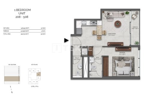 Apartament në Dubai, Emiratet e Bashkuara Arabe 3 dhoma gjumi, 175 m2. № 738914 - Foto 22