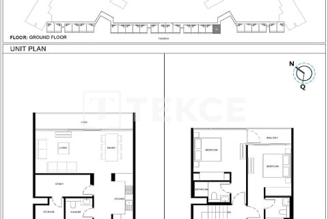 Dvoupatrový byt v Umm Al Quwain, SAE 2 ložnice, 133 m² Č.: 703401 - fotografie 12