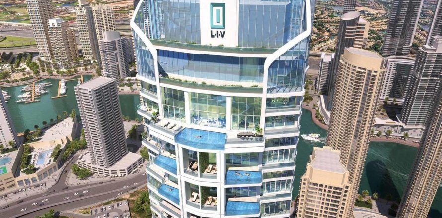 Apartament në Dubai Marina, Emiratet e Bashkuara Arabe 1 dhomë gjumi, 77 m2. № 642061
